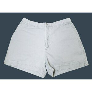 Eddie Bauer Khaki Utility Shorts, Women's 12P, 100% Cotton, Petite, Adj Waist